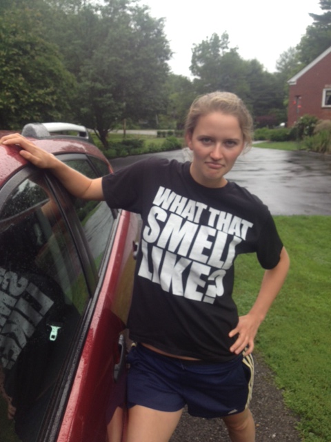 Having this photo taken was embarrassing